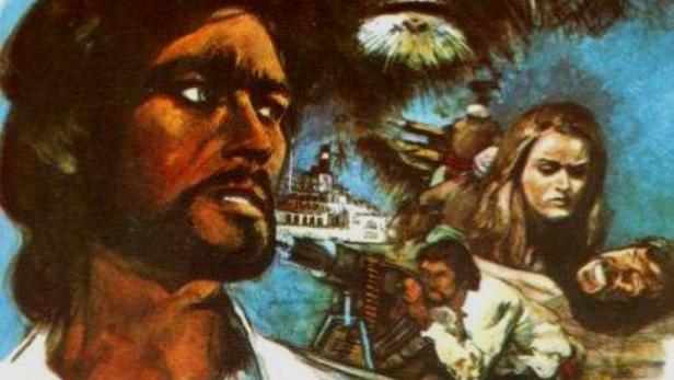 Das Filmplakat für „Sandokan – Der Tiger von Malaysia“ zeigt Sandokan und einen Tiger.