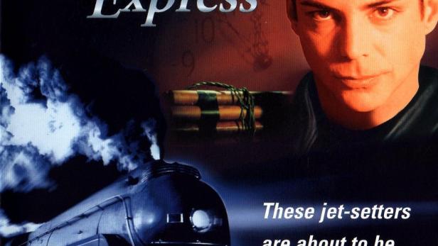 Das Filmplakat für „Death, Deceit & Destiny aboard the Orient Express“ zeigt den Zug und Götz Otto.