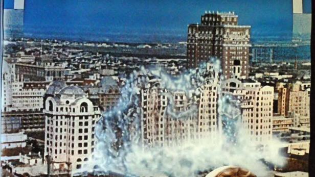 Das Filmplakat für „Atlantic City, USA“ mit Burt Lancaster und Susan Sarandon vor der Skyline der Stadt.