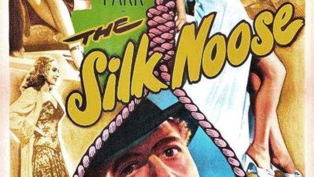 Das Filmplakat für „The Silk Noose“ mit Carole Landis, Joseph Calleia und Derek Farr.