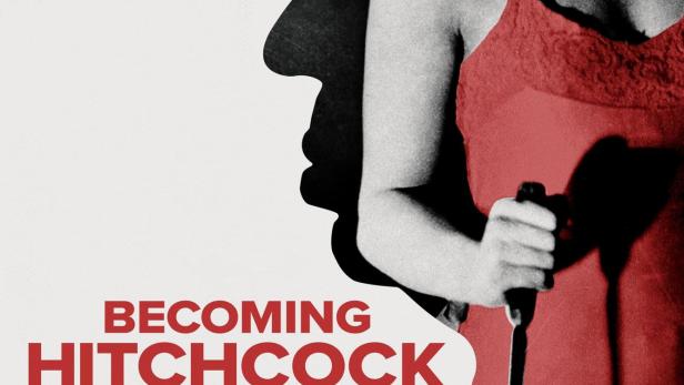 Das Filmplakat zu „Becoming Hitchcock: The Legacy of Blackmail“ zeigt eine Frau mit einem Messer.