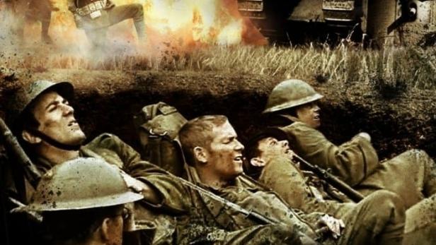 Das Filmplakat für „Company K“ zeigt Soldaten im Ersten Weltkrieg in einem Schützengraben.