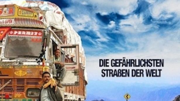 Das Cover der Blu-ray „Hot Roads – Die gefährlichsten Straßen der Welt“ mit einem LKW auf einer Bergstraße.