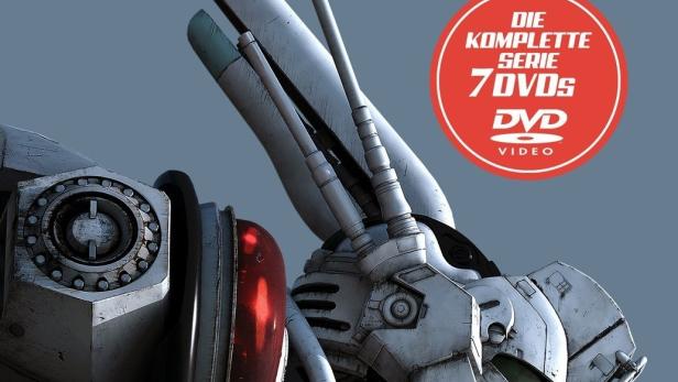 Das Cover der DVD-Box „The Next Generation Patlabor: Die komplette Serie“ mit einem Roboter.