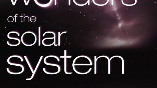 Das Poster für „Wonders of the Solar System“ zeigt den Mond und eine Sternwarte.