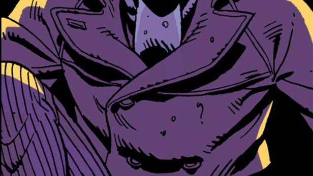 Cover des „Watchmen: The Complete Motion Comic“ mit Rorschach im Trenchcoat und Hut.