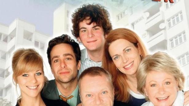 Das Cover der ersten Staffel der Fernsehserie „Die Lottosieger“ mit den Hauptdarstellern.