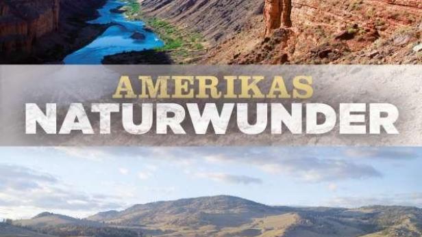 Das Cover der Dokumentation „Amerikas Naturwunder“ zeigt den Grand Canyon und eine Bisonherde.