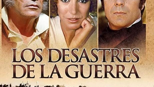 Das Cover der DVD „Los Desastres de la Guerra“ mit Sancho Gracia, Francisco Rabal und Lola Forner.