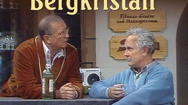 Das DVD-Cover von „Ferienheim Bergkristall“ zeigt Alfred Müller und Hans-Joachim Preil.