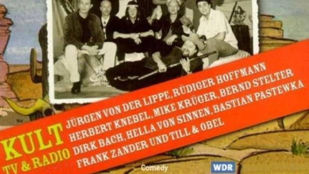 Das Cover von „Ja Uff Erstmal… Winnetou unter Comedy-Geiern“ mit Jürgen von der Lippe und anderen Komikern.
