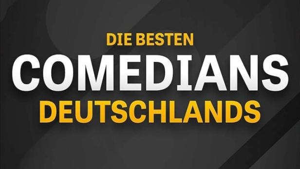 Das Plakat wirbt für „Die besten Comedians Deutschlands“.