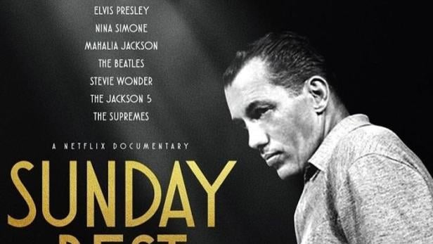 Das Filmplakat für die Netflix-Dokumentation „Sunday Best“ über Ed Sullivan.