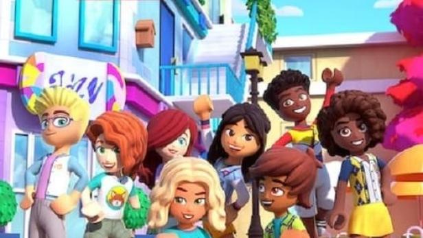 Das Cover von „Lego Friends: Das nächste Kapitel“ zeigt die animierten Hauptfiguren.