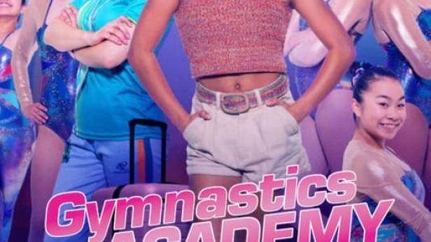 Das Filmplakat für „Gymnastics Academy: A Second Chance“ zeigt eine Gruppe junger Turnerinnen.