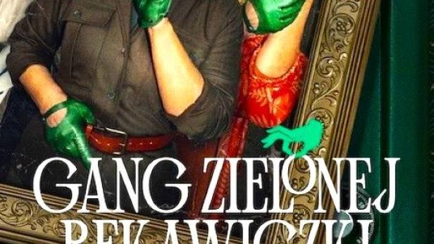 Drei Frauen mit grünen Handschuhen posieren für das Poster von „Gang Zielonej Rękawiczki“.