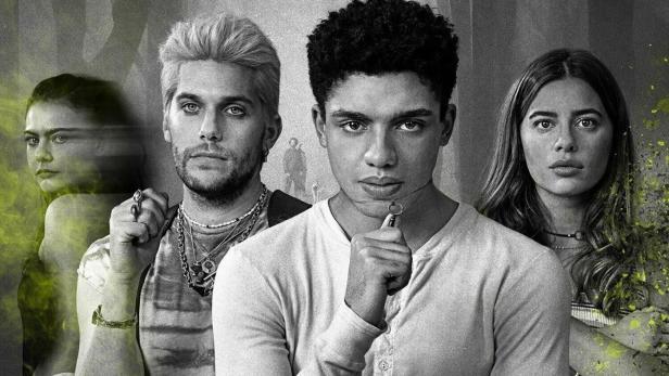 Das Filmplakat für „The Bastard Son & The Devil Himself“ zeigt vier junge Darsteller.