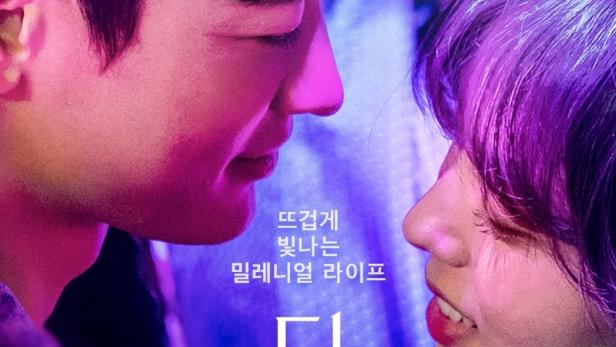 Ein Mann und eine Frau blicken sich auf dem Poster für die Netflix-Serie „The Fabulous“ an.