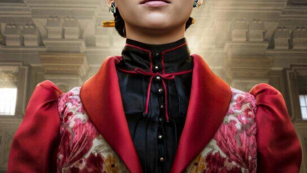 Das Poster für „Das Gesetz nach Lidia Poët“ zeigt eine Frau in historischer Kleidung.