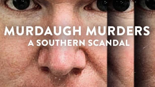 Das Gesicht eines Mannes, überlagert mit dem Titel „Murdaugh Murders: A Southern Scandal“.