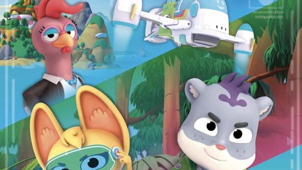 Das Cover der Zeichentrickserie „The Creature Cases“ mit animierten Tierfiguren.