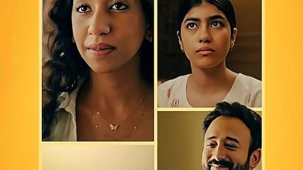 Das Filmplakat für „CU SURPRIZE“ zeigt sechs Personen und eine Moschee.