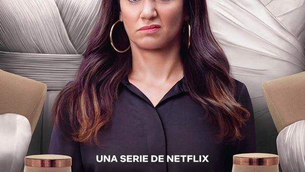 Das Poster für die Netflix-Serie „Envidiosa“ mit Griselda Siciliani im Vordergrund.