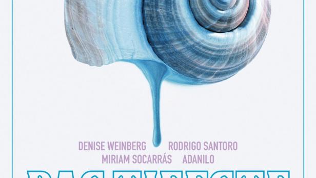 Das Filmplakat für „Das Tiefste Blau“ zeigt eine stilisierte blaue Schnecke.