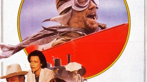 Das Filmplakat für „Berlinger – Ein deutsches Abenteuer“ zeigt einen Piloten und weitere Schauspieler.