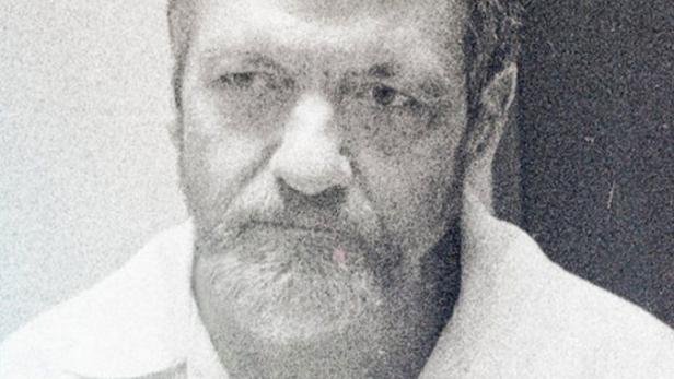 Ein Schwarz-Weiß-Porträt des „Unabombers“ Ted Kaczynski.