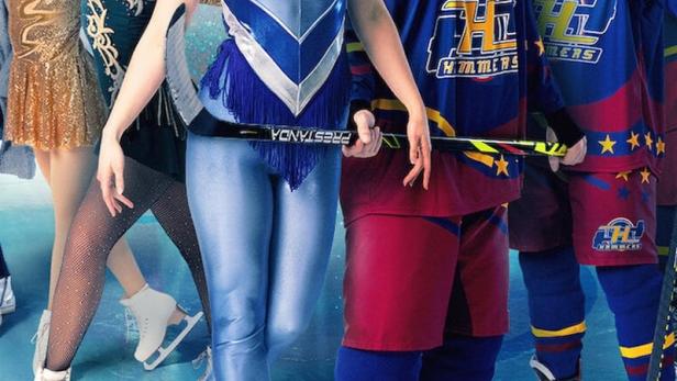 Das Filmplakat für „Zero Chill“ zeigt Eiskunstläufer und Hockeyspieler.