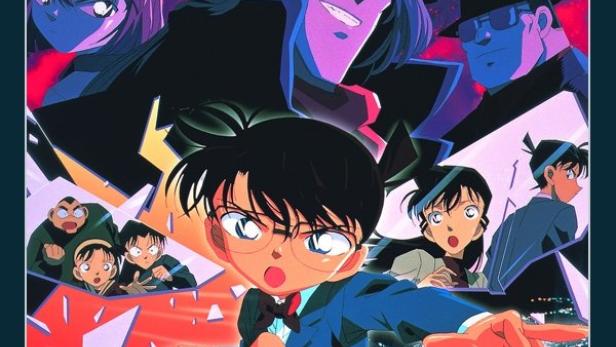 Das Filmplakat für „Detektiv Conan: Countdown zum Himmel“ zeigt Conan vor einer Skyline.