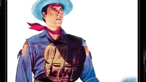 Das Filmplakat für „Im Höllentempo nach Fort Dobbs“ mit Clint Walker.