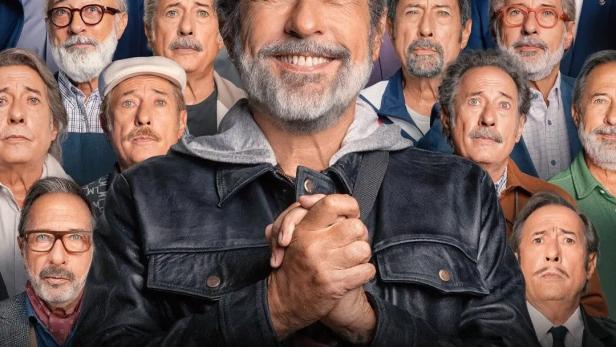 Das Filmplakat für „Homo Argentum“ zeigt einen Mann umgeben von vielen Versionen seiner selbst.