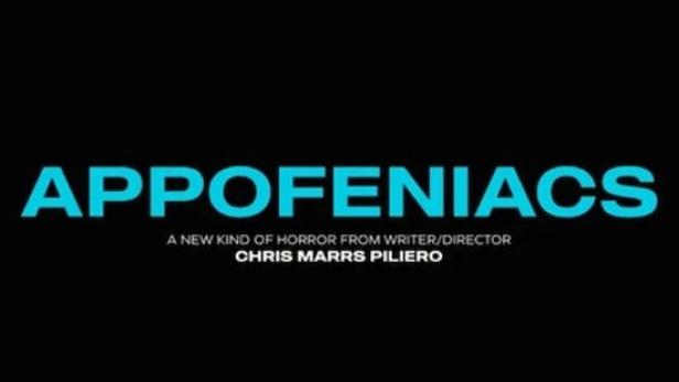 Das Filmplakat für „Appofeniacs“ zeigt zwei Personen mit Hörnern in einem Whirlpool.