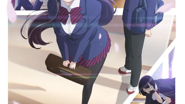 Ein Anime-Poster für „Komi Can't Communicate“ mit Komi im Mittelpunkt.