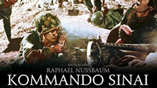 Das Filmplakat für „Kommando Sinai – Sechstagekrieg 1967“ zeigt Soldaten im Kampf.