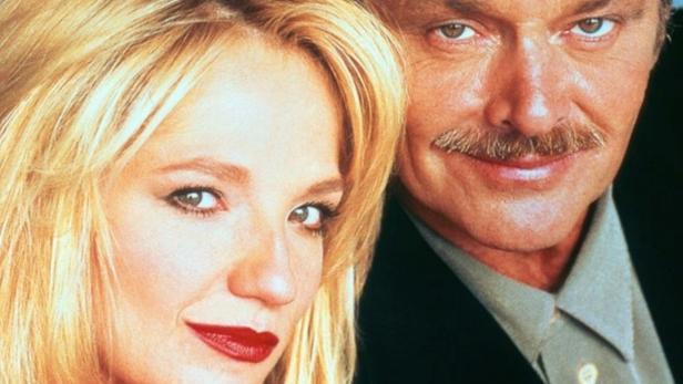 Das Filmplakat für „Man Trouble“ mit Jack Nicholson und Ellen Barkin.