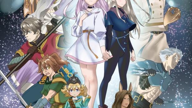 Das Key Visual für die Anime-Serie „Giant Beasts of Ars“ zeigt eine Gruppe von Charakteren vor einem riesigen Monster.