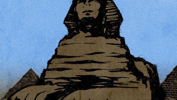 Das Cover von „Tal der Könige – Ägyptens verlorene Schätze“ zeigt die Sphinx.