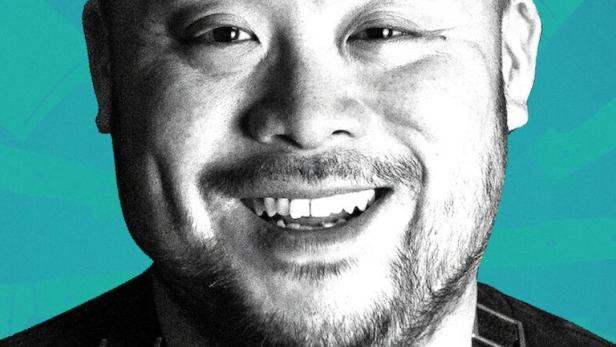 Porträt von David Chang für „Dinner Time Live“.
