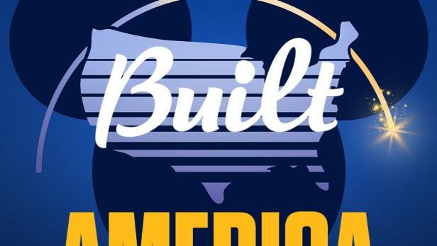 Das Poster für „How Disney Built America“ zeigt eine stilisierte Karte der USA in Mickey-Mouse-Form.