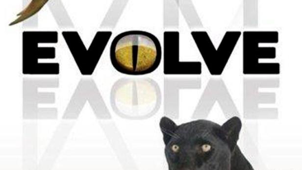 Das Cover der History-Dokumentation „Evolve“ zeigt einen Flugsaurier und einen Panther.
