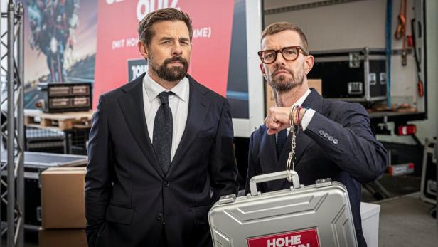 Joko Winterscheidt und Klaas Heufer-Umlauf präsentieren „Das allerbeste Quiz mit Joko & Klaas“.