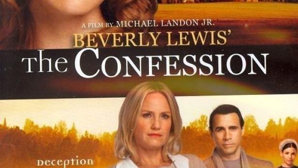 Das Filmplakat für „Beverly Lewis' The Confession“ mit Katie Leclerc und Sherry Stringfield.