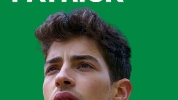Ein Werbeplakat für „Élite: Historias Breves – Patrick“ mit einem Porträt von Patrick.