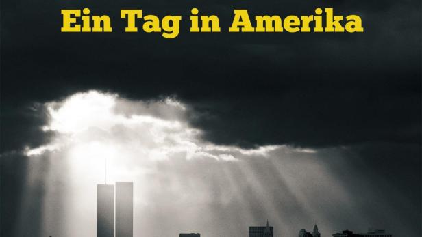 Das Filmplakat für „9/11: Ein Tag in Amerika“ zeigt die Skyline von New York mit den Twin Towers.
