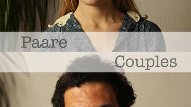 Porträtaufnahmen einer Frau und eines Mannes vor einem neutralen Hintergrund.