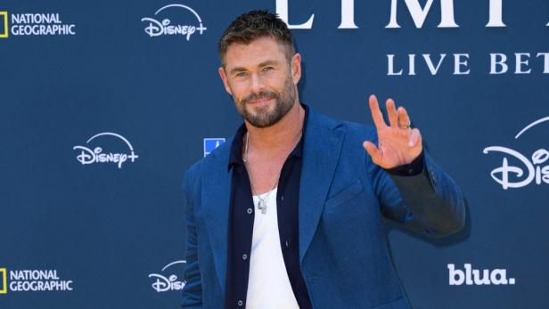 Chris Hemsworth auf einer Veranstaltung von Disney+ und National Geographic.