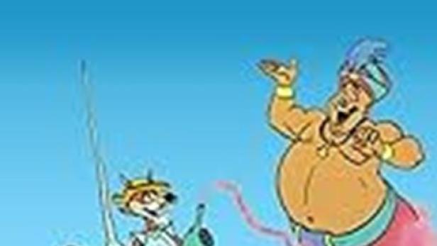 Szene aus der Zeichentrickserie „The Adventures of Don Coyote and Sancho Panda“.